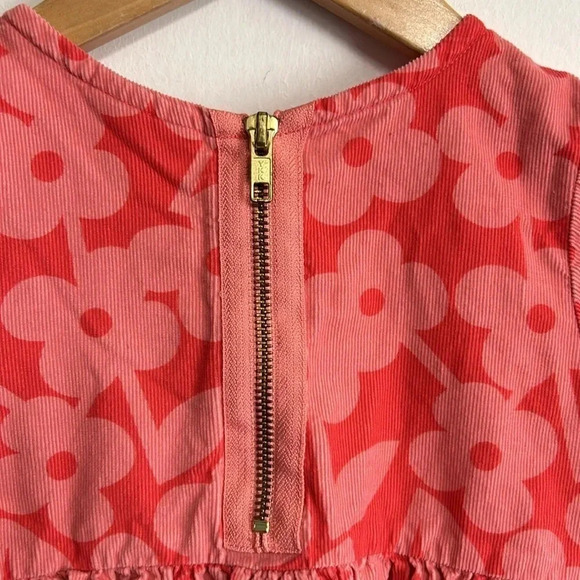 Sweet Hanna Andersson Size 3 (90) Corduroy Floral Dress‎ Pockets Lightweight - Picture 8 of 14